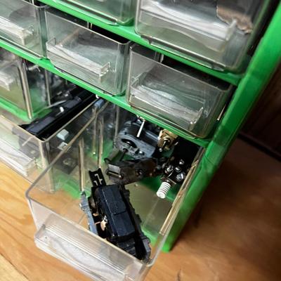 Parts Holder Full of HO Train Parts