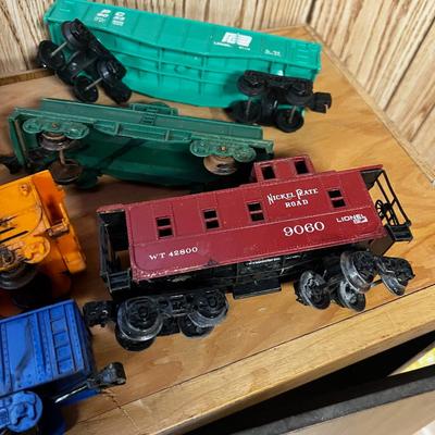 O Scale Train Cars and Track 