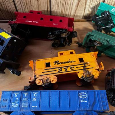 O Scale Train Cars and Track 