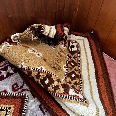 3 Vintage Hook Rugs 