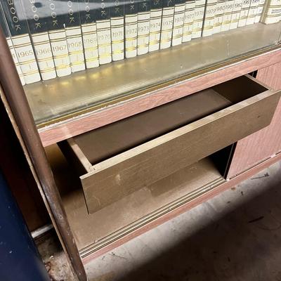 Formica & Metal China Cabinet 