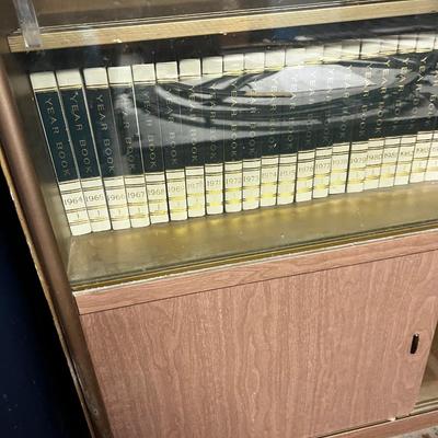 Formica & Metal China Cabinet 
