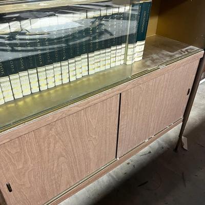 Formica & Metal China Cabinet 