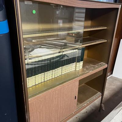 Formica & Metal China Cabinet 