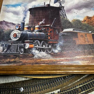 2 Train PRINTS - 1 framed and 1 not