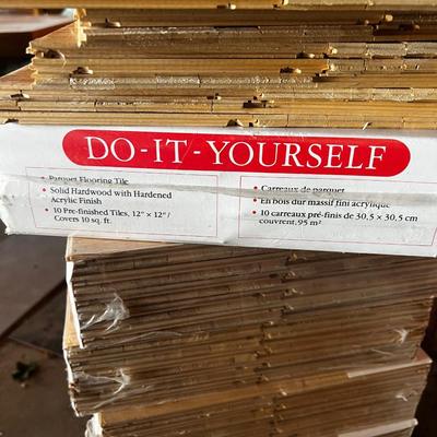 G NEW SEVERAL BOXES (9) WOOD PARQUET FLOORING '