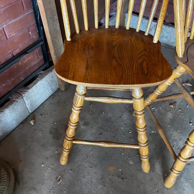 G Pair of Bar Stools 24" To the Seat