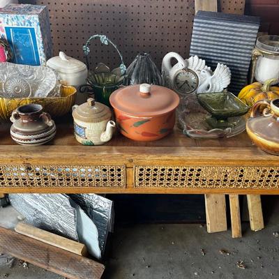 G All the Ceramic & Glass Plus Table on rollers. BOTH Lots one money . 