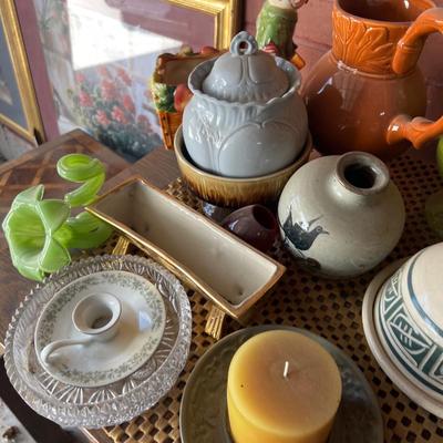 G All the Ceramic & Glass Plus  Rolling Cabinet with Drawer BOTH Lots one money . 