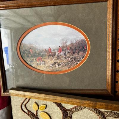 G LARGE Lot of VINTAGE Wall adornment Plus Old Glory! 