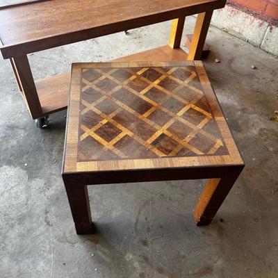 G (2) Wood Tables 