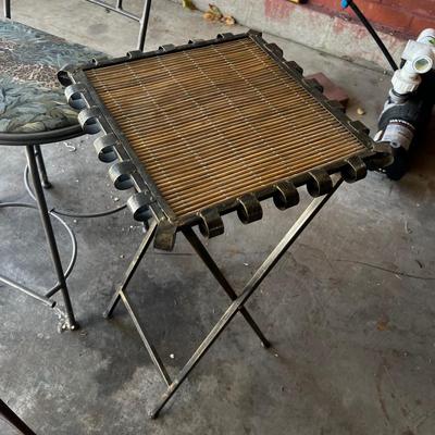 G Lot of Metal Stools and Tables 