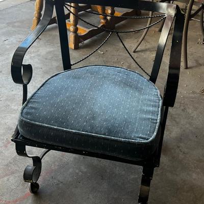 G Metal Rolling Chair 