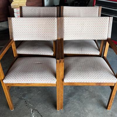 G 4 Oak Arm Chairs