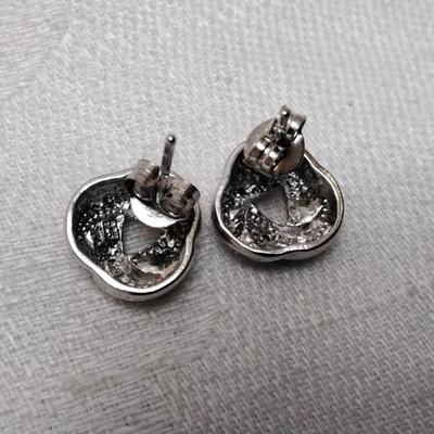 Vintage Diamond Love Knot 925 Earrings