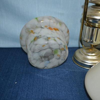 LOT 323. OIL LAMP PARTS