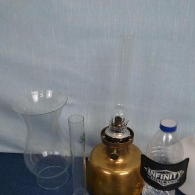 LOT 324. OIL LAMP PARTS