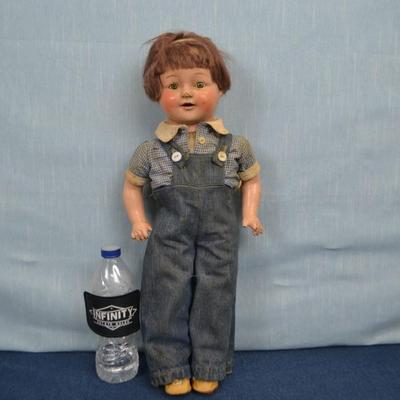 LOT 326. VINTAGE DOLL. 19" TALL