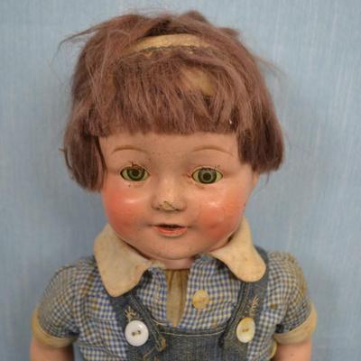 LOT 326. VINTAGE DOLL. 19" TALL