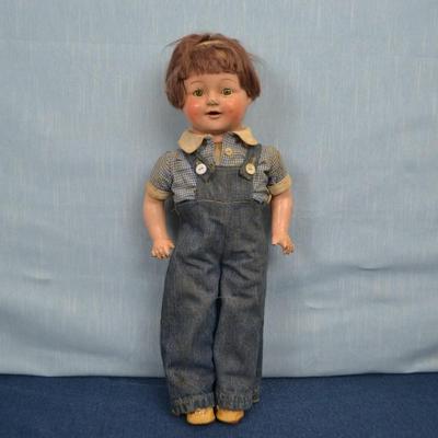 LOT 326. VINTAGE DOLL. 19" TALL