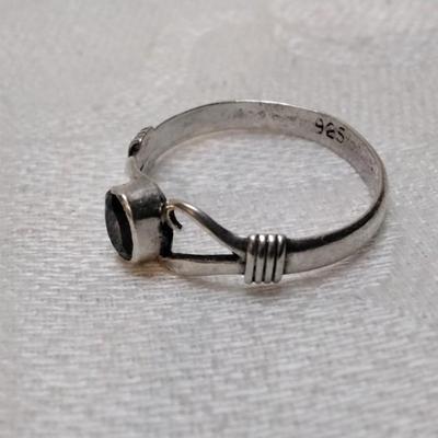 Vintage Garnet 925 Ring Size 8