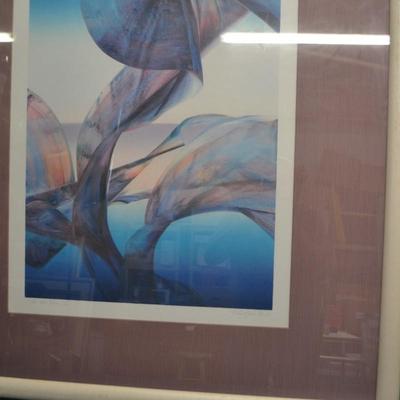 LOT 333. FRAMED PRINT