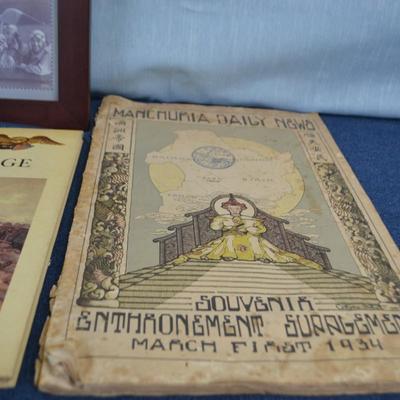 LOT 340 WORLD WAR II STAMP AND COIN SET AND BOOKS