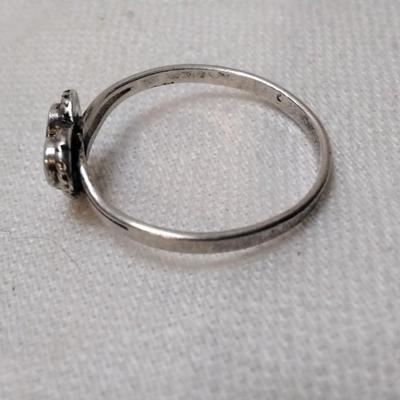 Vintage Turquoise Heart 925 Ring Size 8