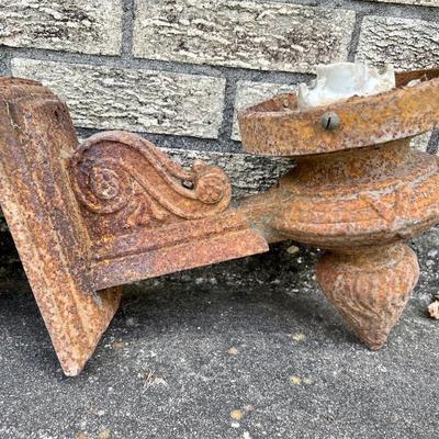 New Orleans Salvaged Vintage Cast Iron Lights
