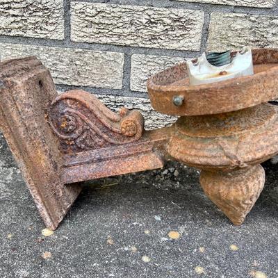 New Orleans Salvaged Vintage Cast Iron Lights