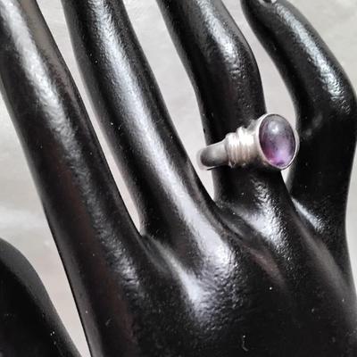 Vintage Amethyst 925 Ring Size 6.5