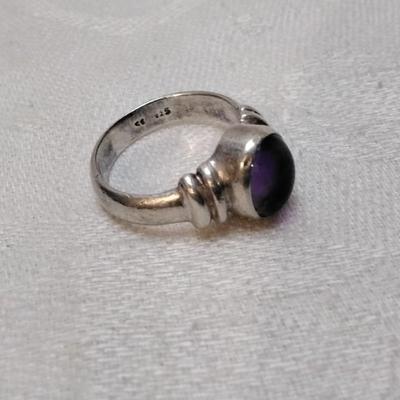 Vintage Amethyst 925 Ring Size 6.5