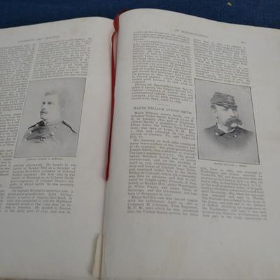 LOT 342 ANTIQUE CIVIL WAR BOOK TITLED REGIMENTS AND ARMORIES OF MASSACHUSETTS