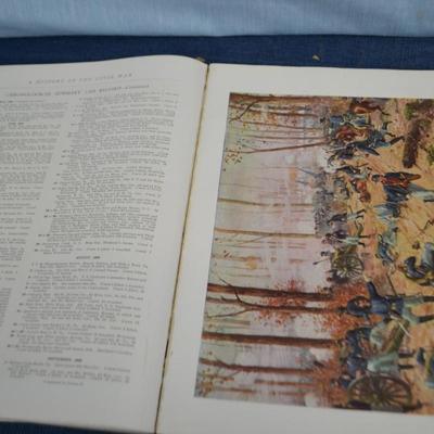 LOT 343. ANTIQUE CIVIL WAR BOOK THE HISTORY OF THE CIVL WAR