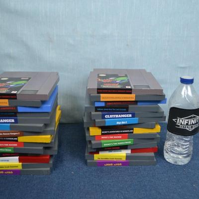 LOT 352. BOOK ENDS SIMULATED VIDEO GAME CARTRIDGES