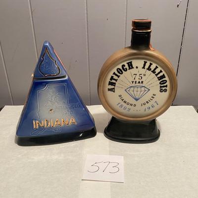 Indiana& Illinois Beam Decanters