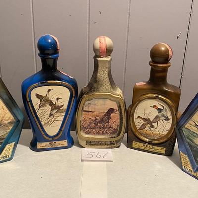 Vintage Animal Beam Decanters