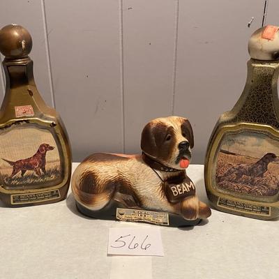 Vintage Beam Dog Decanters