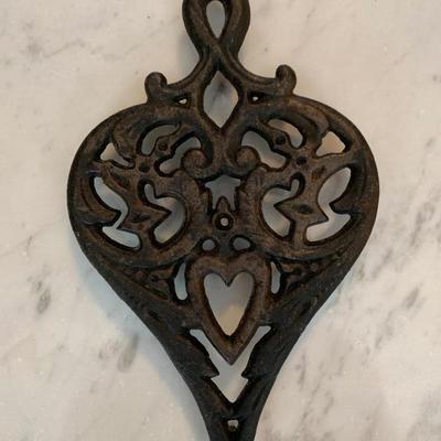 3 Cast Iron Footed Trivets