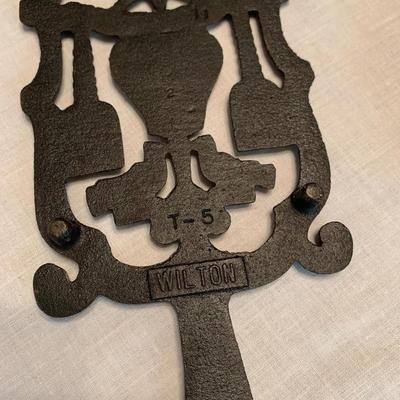3 Cast Iron Footed Trivets