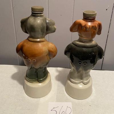 Vintage Political Beam Decanters