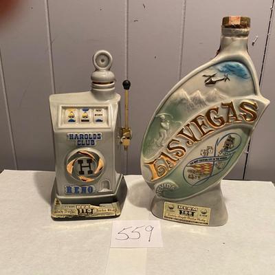 Vintage Reno & Las Vegas Beam Decanters
