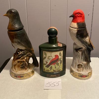 Vintage Beam Bird Decanters