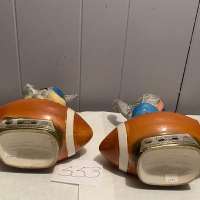 1972 Political Football Beam Decanters