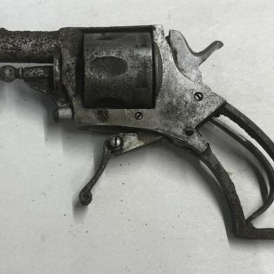 Antique Military and Civilian Weaponry - Small 320 Cal Belgian Bulldog Revolver