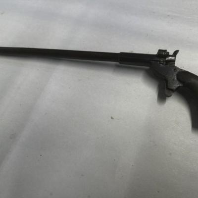 Antique Military and Civilian Weaponry - Long Barrel Belgian Flobert 6mm caliber Pistol/Parlor Gun