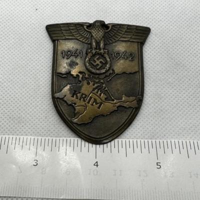 German WWII Medals, Awards, and Pins - Krim Battle Shield Crimea