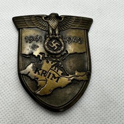 German WWII Medals, Awards, and Pins - Krim Battle Shield Crimea