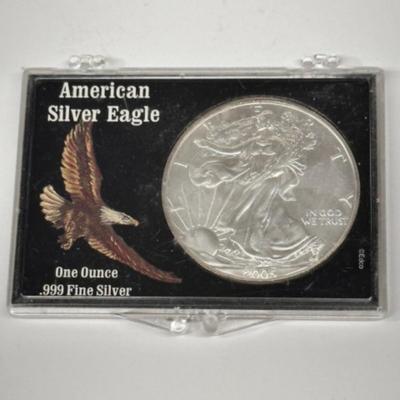 American Silver eagle Uncirculated - 1 ozt .999 Silver (2)