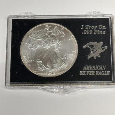 American Silver eagle Uncirculated - 1 ozt .999 Silver (6)